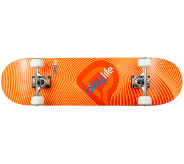 Skateboard Playlife Illusion Orange 31x8"