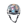 Šedivá helma na koloběžku Micro LED Sticker M